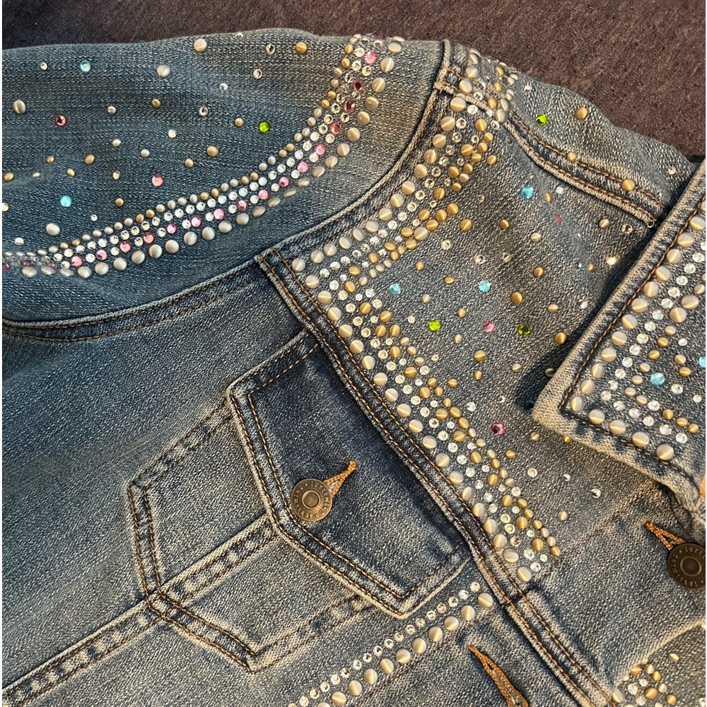 Denim Jacket with rhinestones